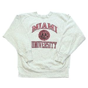 ❌SOLD❌ Vintage Champion Reverse Weave Sweatshirt Miami University Ohio Redskins